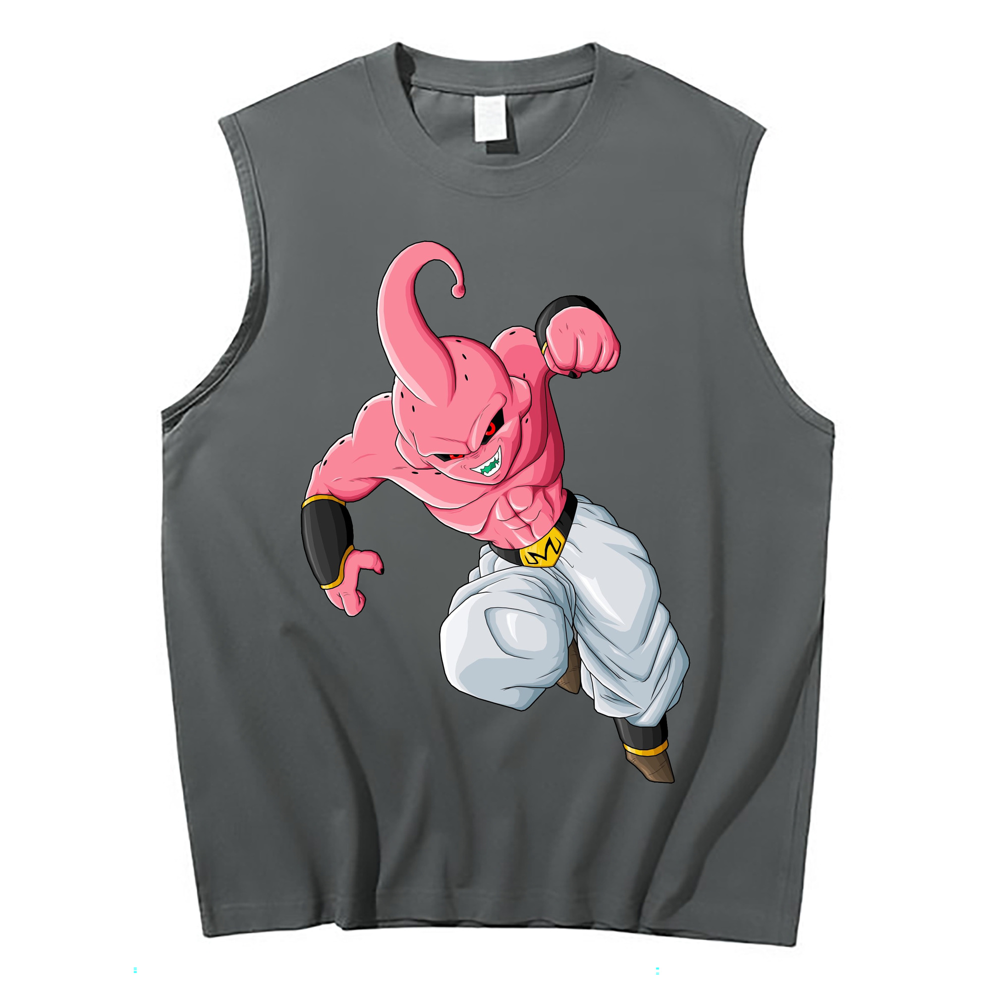（画像用） ドラゴンボール 魔人ブウ DRAGON BALL Majin Buu コットン100％タンクトップ（フロントプリント）